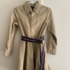 Tan Polo Dress with Belt